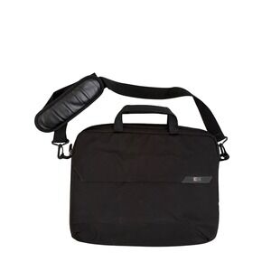 Case Logic Black Laptop Messenger Bag Briefcase Shoulder Strap Padded Mens